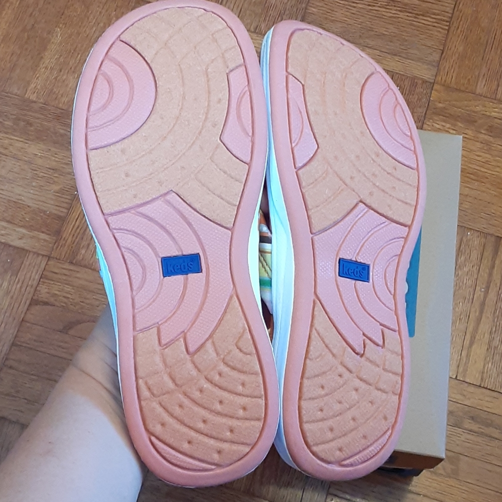 New Keds 8M Thong Sandals striped WF17081 - Picture 3 of 8